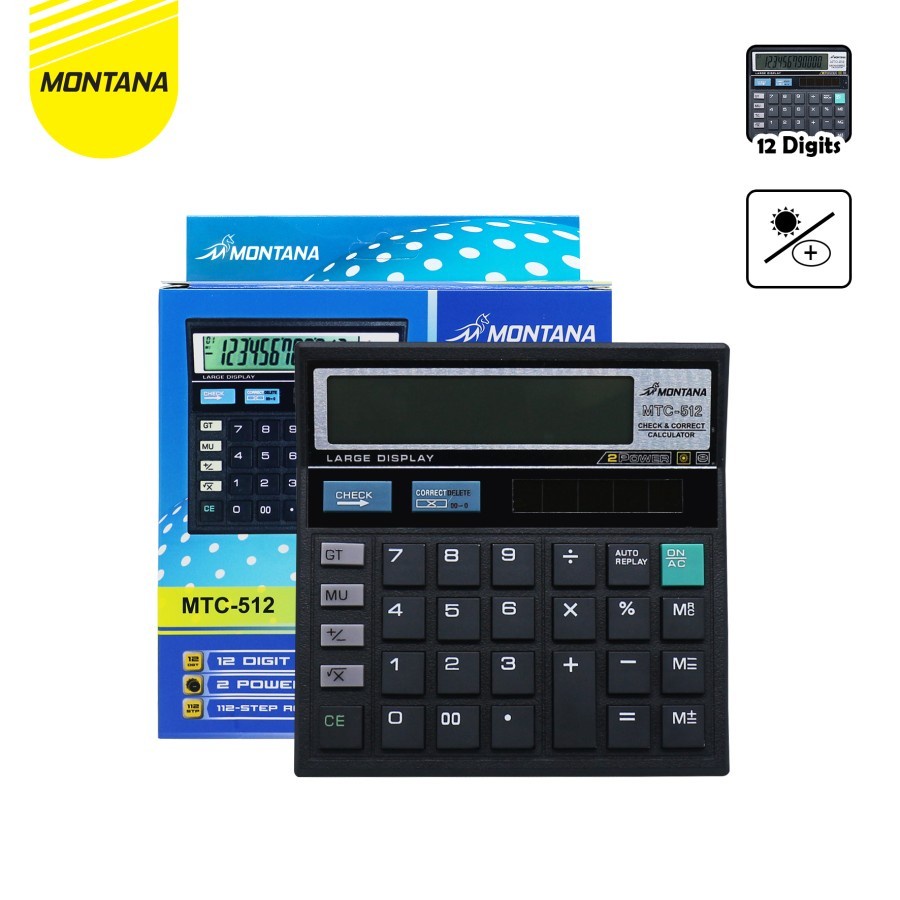 

Calculator Kalkulator Montana MTC 512 12 Digits