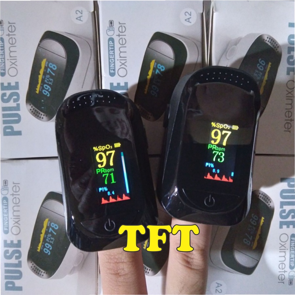 Fingertip pulse oxymeter SpO2 oximeter pengukur kadar oksigen darah