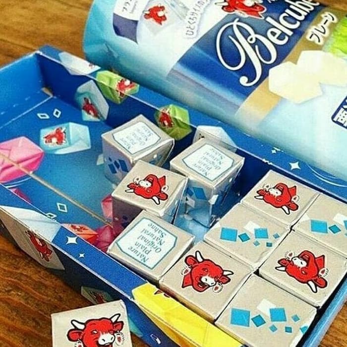 VnM008BP | Belcube Keju Mpasi Bayi Sehat / Keju Mpasi Bayi Belcube Plain Cheese MPASI 125gr / The Laughing Cow Belcube Mpasi / Bahan Mpasi Bayi Organik / Perlengkapan Mpasi Bayi