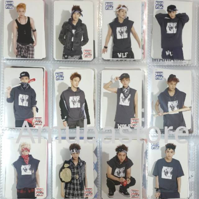 Exo bwcw (boy who cried wolf) pop up photocard / pc