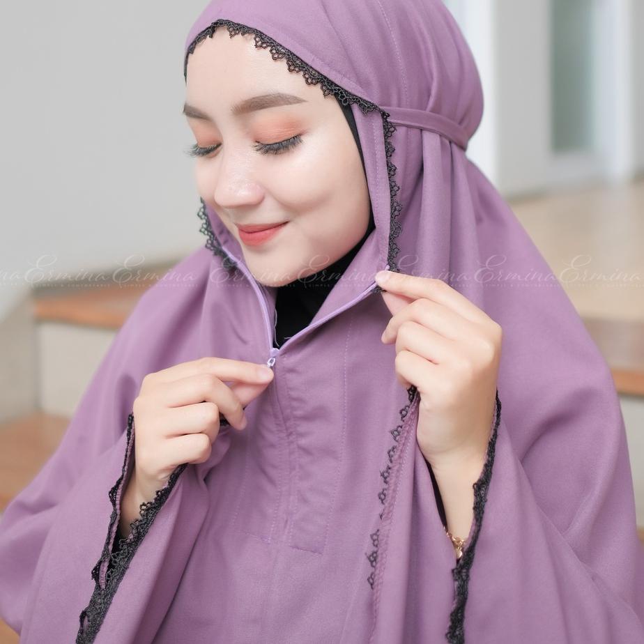 Ready JS7ZD Ermina Mukena Dewasa 2 in 1 Katun Premium Traveling 79 Hot Sale