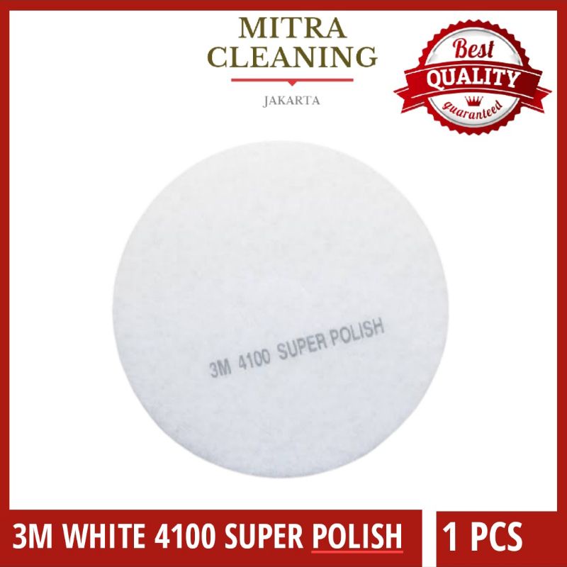 Spon Pad/Buffing Pad Poles Lantai 16 Inch White