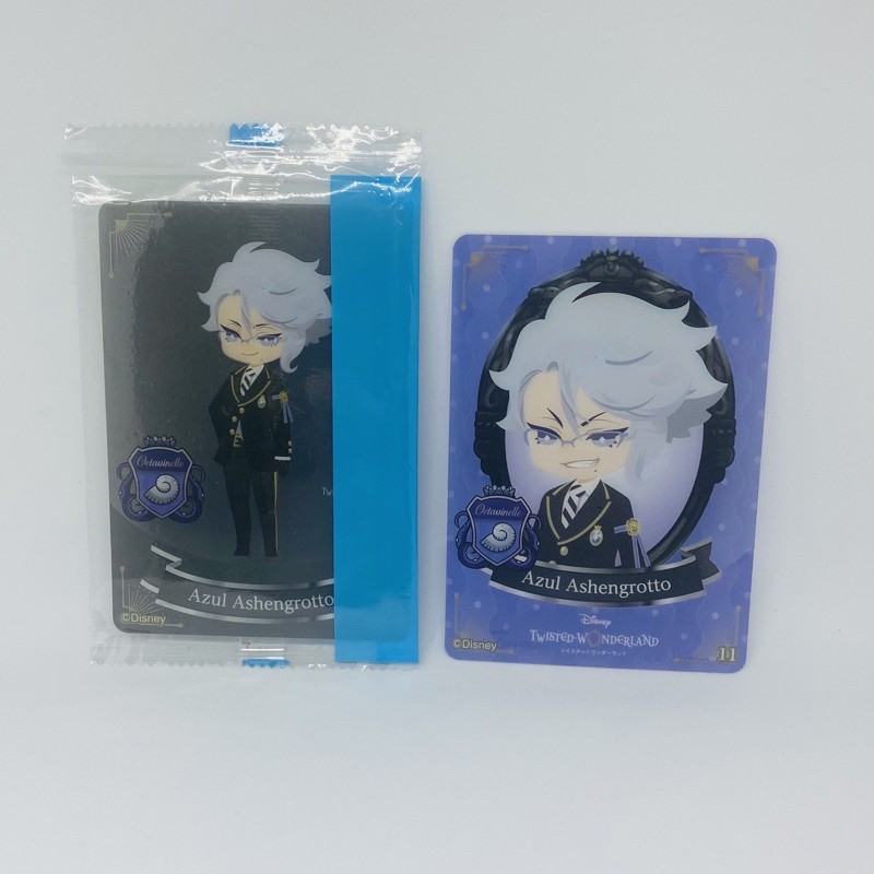 Disney Twisted Wonderland Morinaga Clear Card Azul