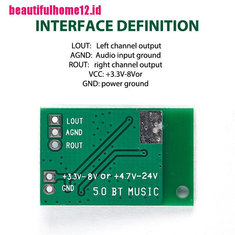 Papan Power Supply Modlue 3.3-8V Bluetooth Sound Audio Amplifier LED CA-6928