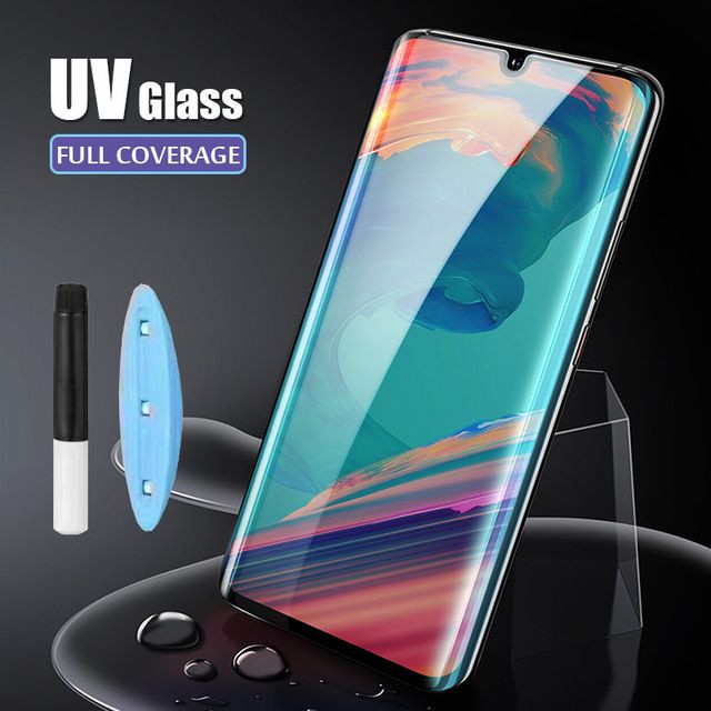 TEMPERED GLASS UV  HUAWEI P30 PRO ANTI GORES KACA FULL LEM ULTRAVIOLET - SCREEN PROTECTOR