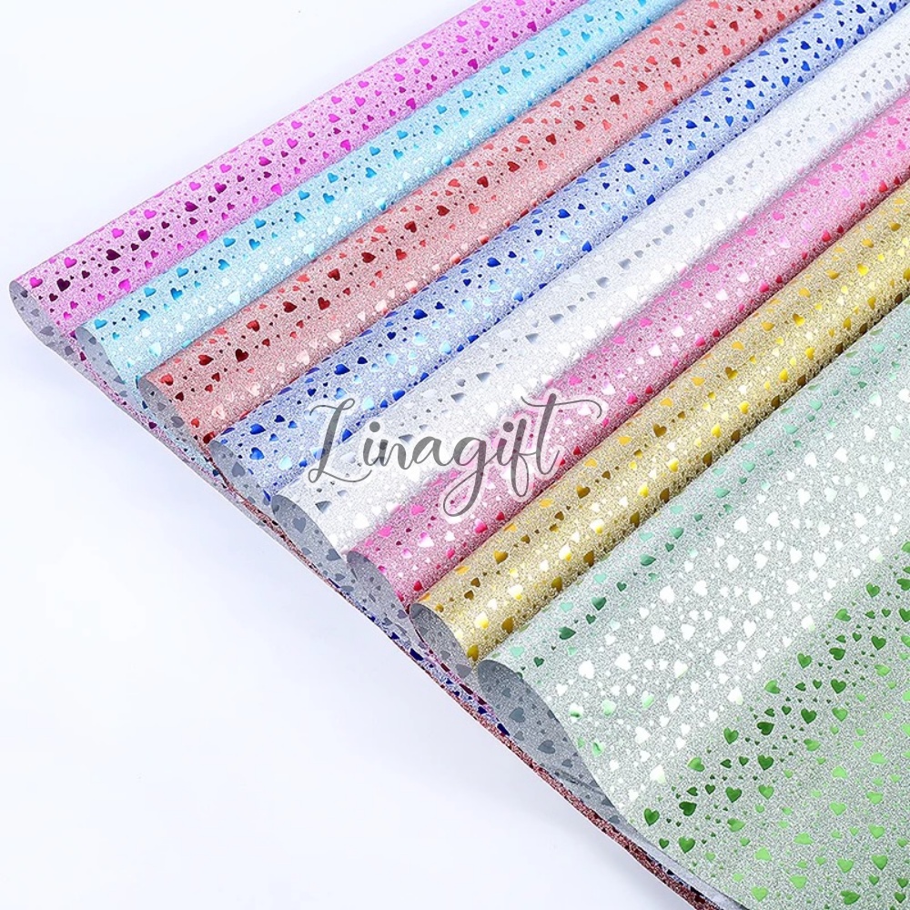 ( 3 Lembar ) PLASTIC METALLIC GLITTER - APPLE -  KERTAS KADO PLASTIK KADO EXCLUSIVE GLITER PERAK SILVER METALIC LOVE STAR SALUR AKAR EXCLUSIVE ELEGAN FANCY GIFT WRAPPING PLASTIC 2 WARNA BICOLOR DOUBLE SIDE WARNA SILVER GOLD TOSCA BLUE