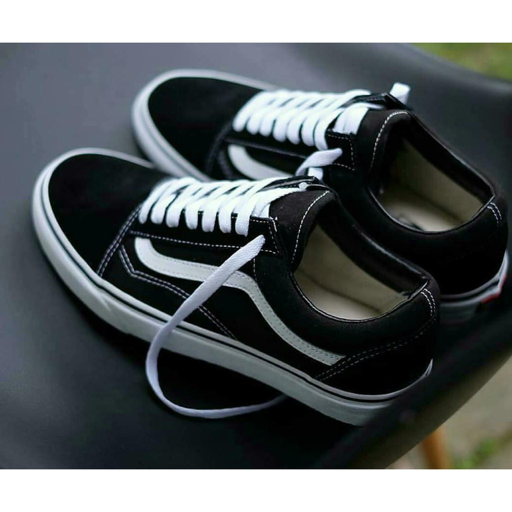 (COD) Sepatu Pria Dan Wanita Vans Oldskool Classic Black White Import Premium Made in Vietnam