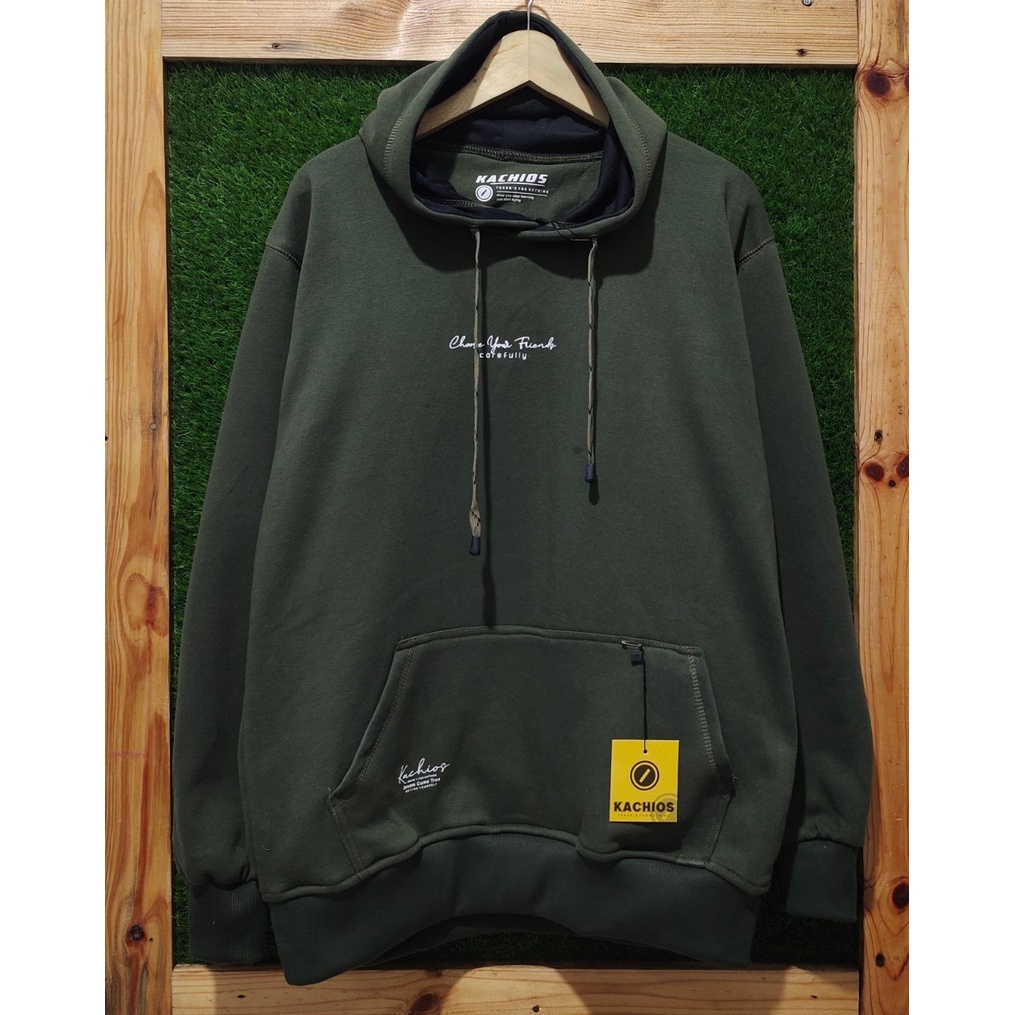 sweater hoodie pria distro kachios switer cowok keren sweter oversize xxl jaket hoodie polos tebal s