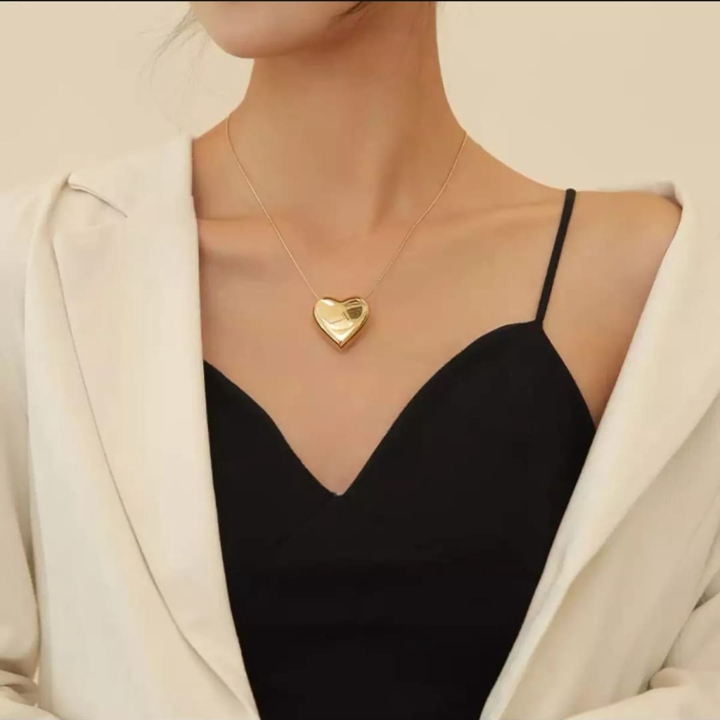 Kalung Titanium Anti Karat Wanita Korea / Kalung Titanium Terbaru 2022 / Kalung Titanium Asli Original Import / Kalung Titanium Cewek Korea