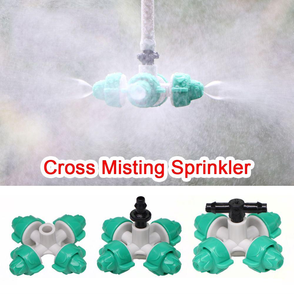 SUYO 10pcs Misting Nozzle Peralatan Taman Rumah Atomizer Penyiraman Otomatis Sprinkler