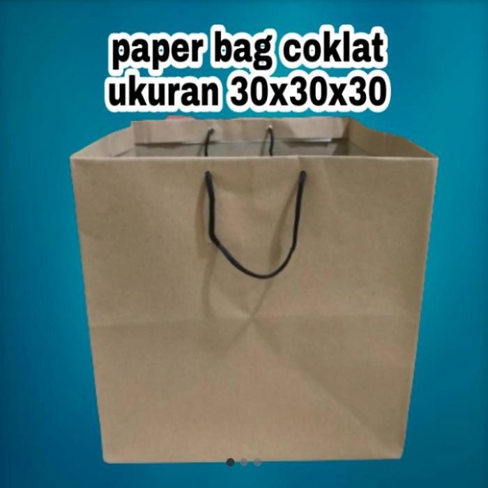 

Goodie Bag / Paper Bag Warna Coklat Uk 30X30,Tinggi 30 Cm,Jual Per Lusin