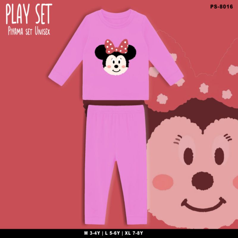 SETELAN PIYAMA ANAK MINIE MOUSE/PLAYSET KIDS MINNIE LUCU BABYTERRY