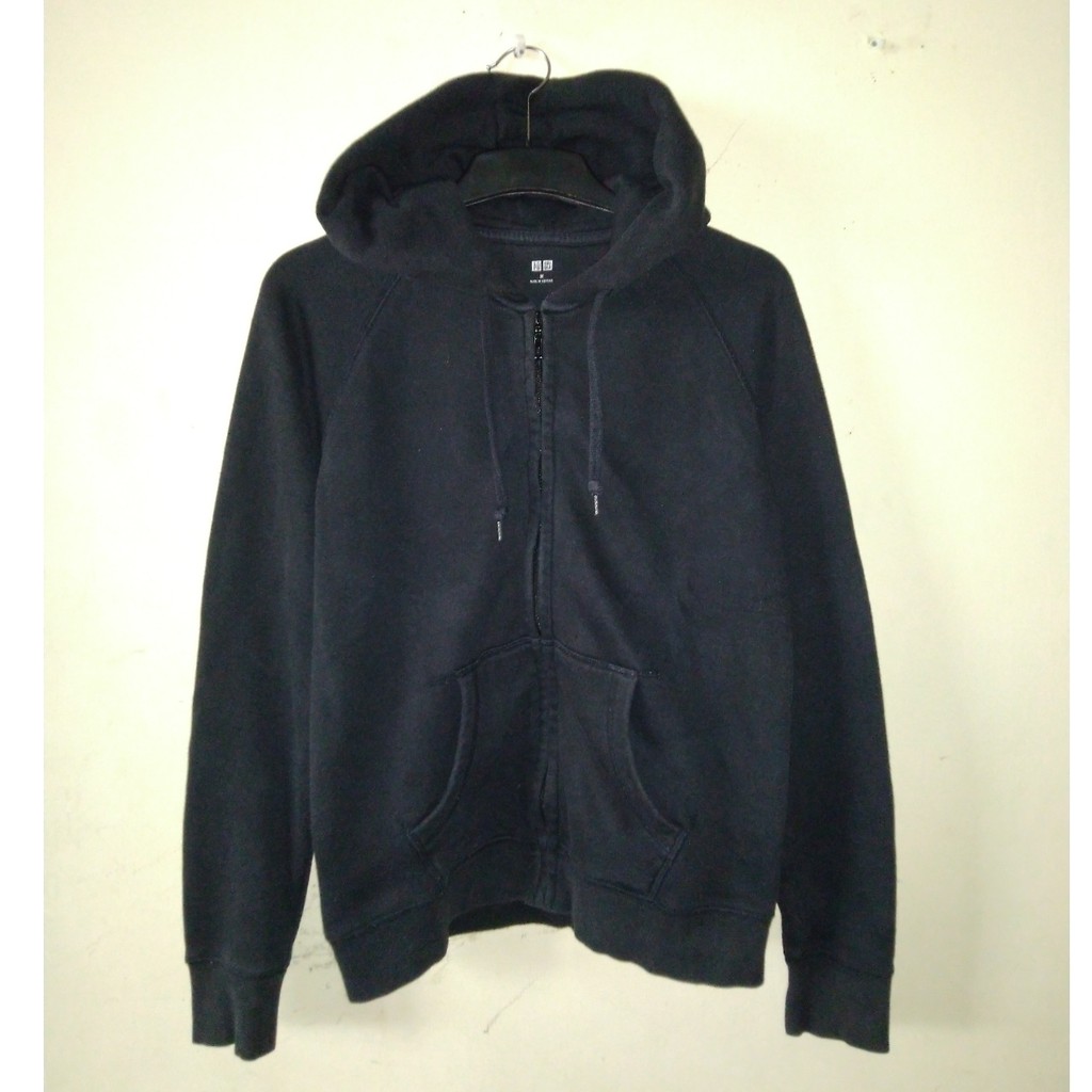 Hoodie Zipper Uniqlo Second