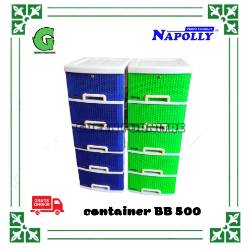laci plastik/laci plastik container/drawer plastik anak BB 500 Napolly