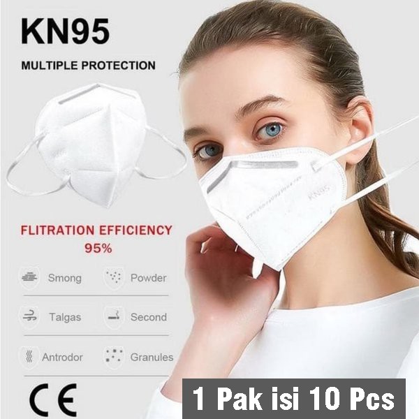 Masker KN95 Surgical Mask Ecer Masker Original Tebal Anti Debu Masker Medis