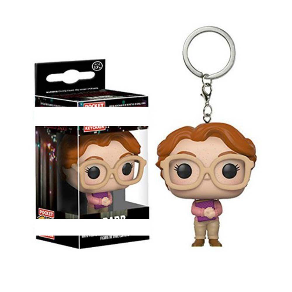 Lanfy Stranger Things Anime 5cm FUNKO POP Anime Mainan Liontin Action Figure Gantungan Kunci