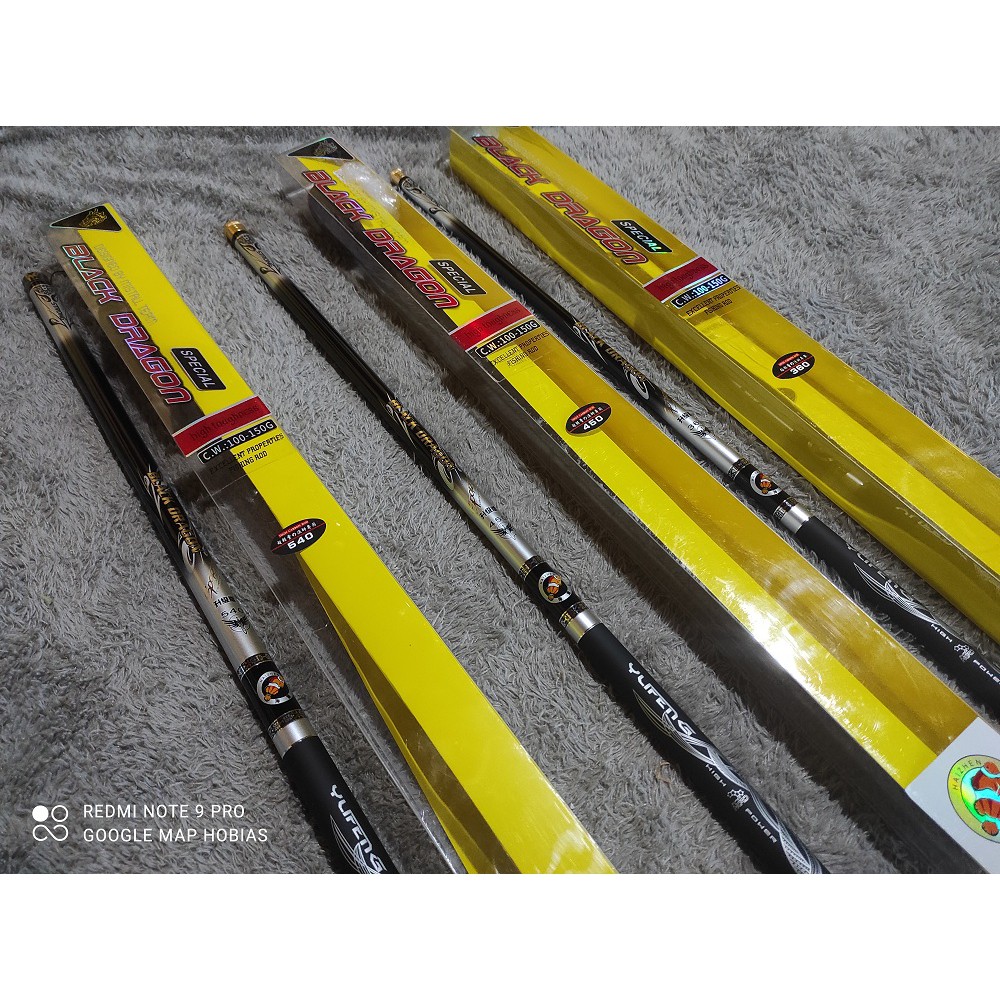 Joran Pancing Tegek haizhen black dragon 270. 360. 450. 540