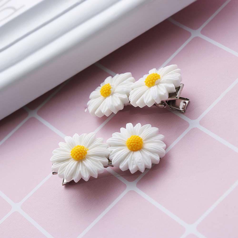 NEEDWAY Jepit Rambut Lucu Manis Wanita Bunga Daisy Gadis Flower Clip