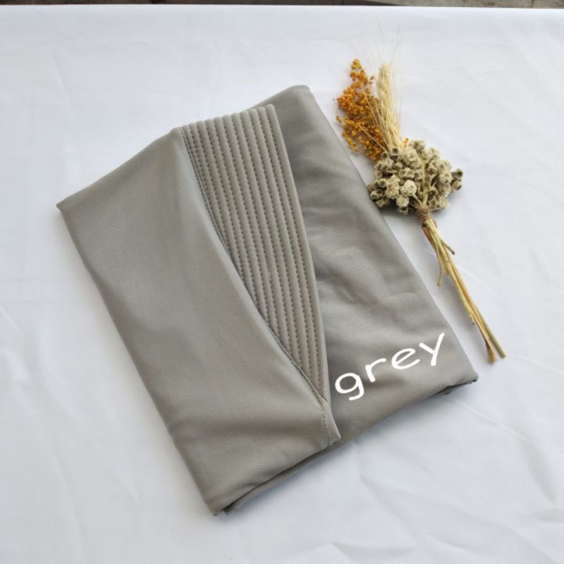 Jilbab Bergo Hamidah Jersey L /Hijab Instand-Grey