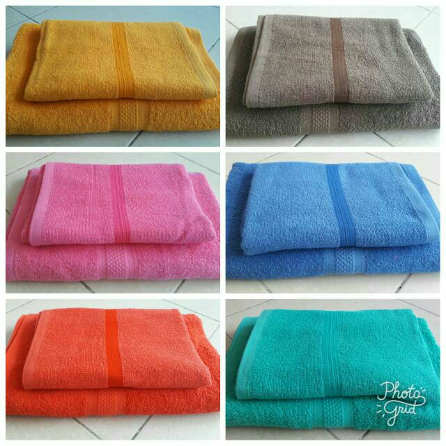 RAISHA COLLECTION Paket Handuk Mutia Jumbo+Tanggung harga paling ekonomis