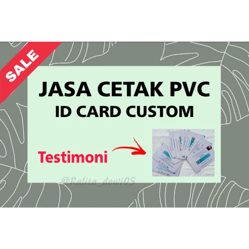 

[Harga Satuan] Custom ID Card Murah & Kualitas Bagus | Name Tag | Kartu Pengenal | Kartu Data Diri Anda