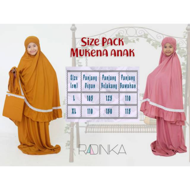 {erleenstore_} Mukena anak Radinka
