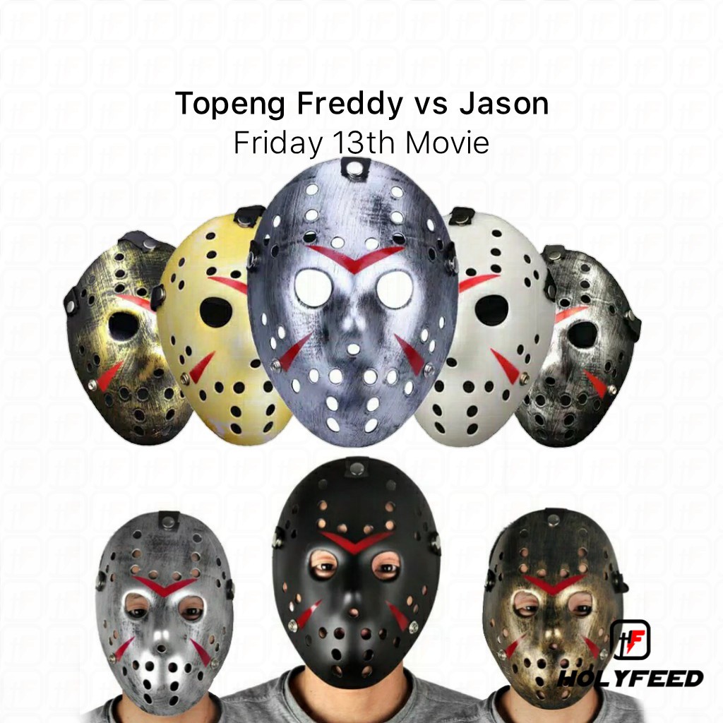 Topeng Freddy Vs Jason Topeng Fashion Halloween Horror MASK PSIKOPAT