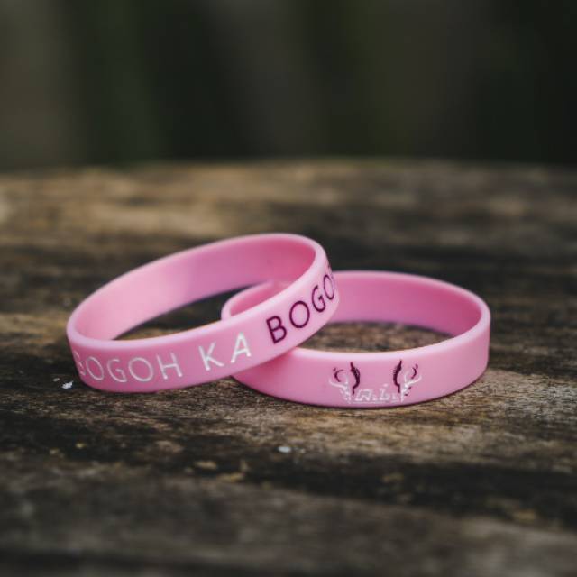 BOGOH KA BOGOR - Pink | Gelang Karet Silicone | Gelang Fashion | Wristband | Bracelet