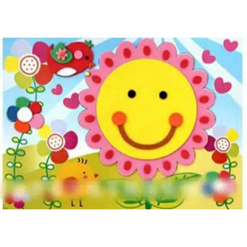 

DIY Eva 3D tempel2 / mainan edukasi menempel / mainan menempel