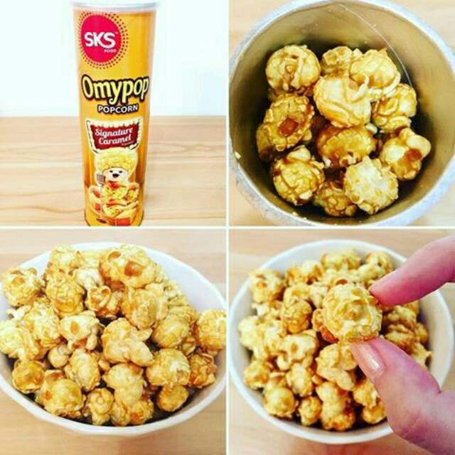 Omypop PopCorn 85gr Halal Pop corn Cemilan Snack Rasa Coklat/Caramel/DLL