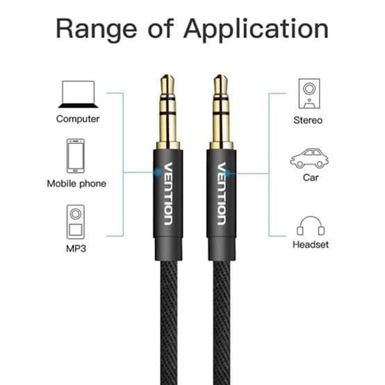 Vention BAGBH Original 2M Aux 3.5mm audio jack male extension cable