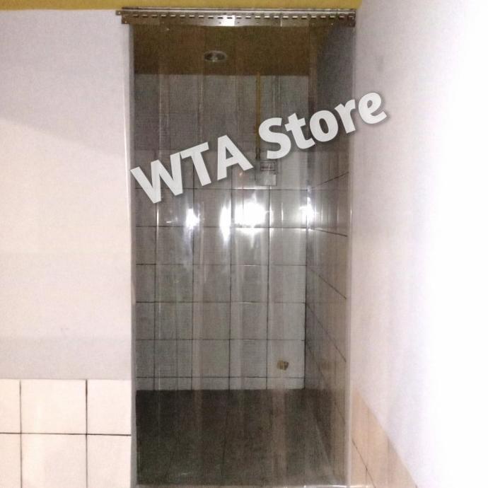 TIRAI PLASTIK TIRAI PVC STRIP CURTAIN TS Komplit L=1m T=2m ClearBening