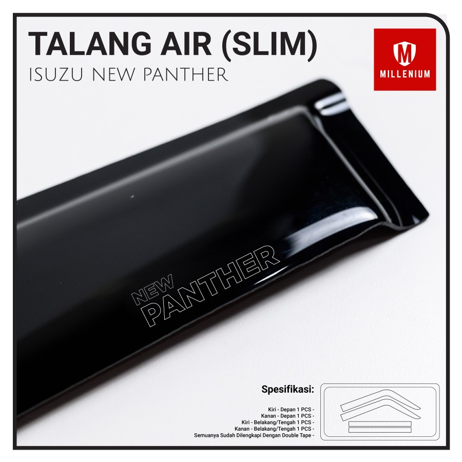 TALANG AIR PINTU MOBIL ISUZU NEW PANTHER TOURING 2000 - 2022 MODEL SLIM