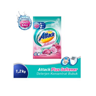 

Kao Attack Detergent Powder Plus Softener 1.2Kg - bloramart