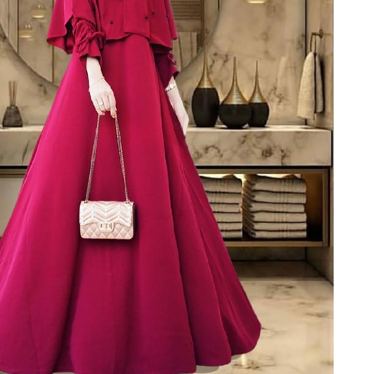 [R.A] Caca Dress Carita Maxy | Sabrina Dress l Gamis Muslim Wanita