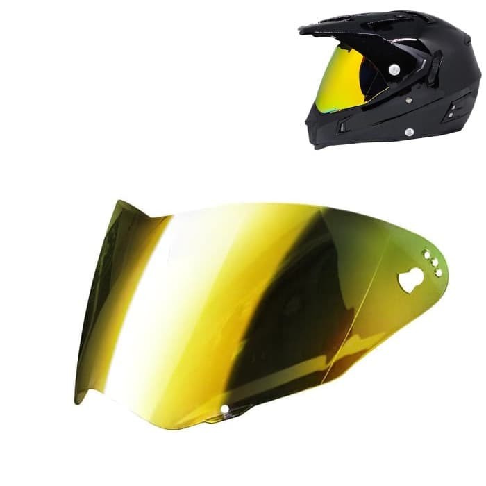 Kaca Helm Original Snail Supermoto Mx311 Revo Gold
