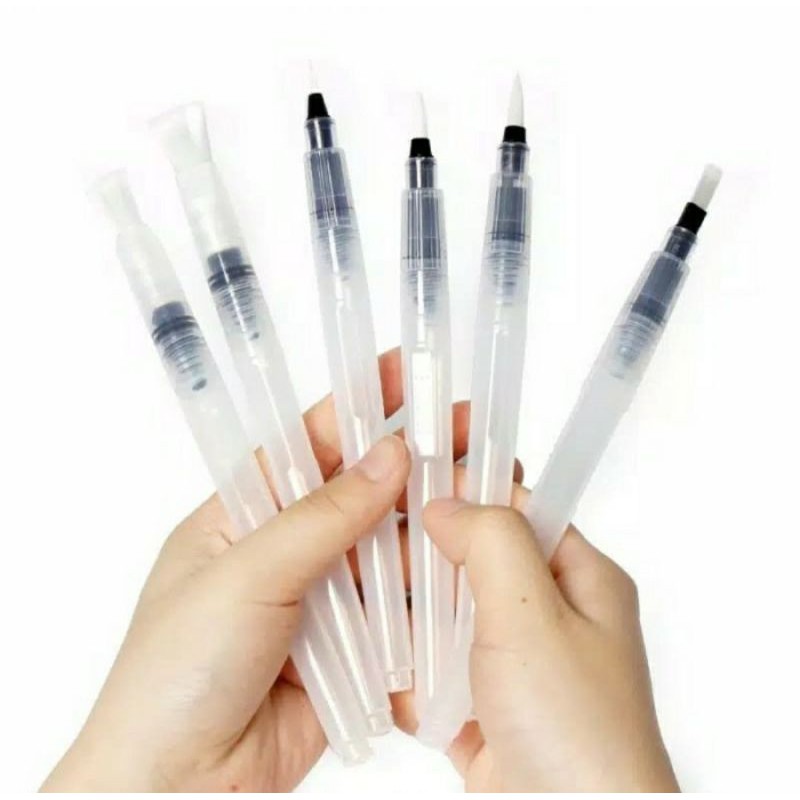 

water paint brush color water paint brush set kuas lukis cat air 6pcs