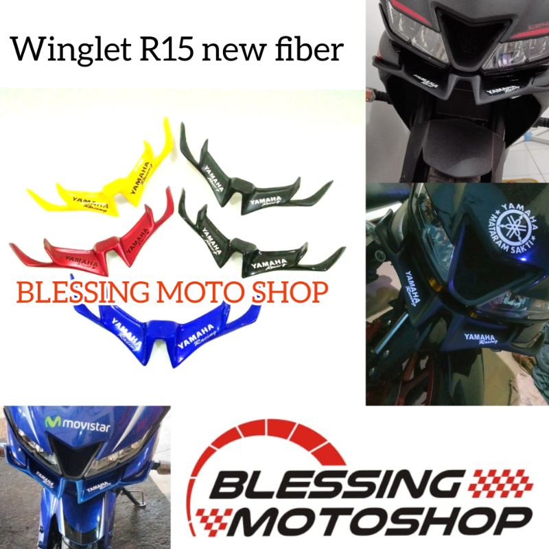 winglet R15 new winglet R15 v3 winglet yamaha R15 new vva winglet R15