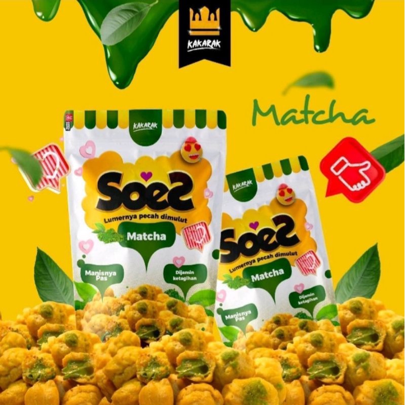 

Soes lumer 75gr MACHA,KUE SOES KERING