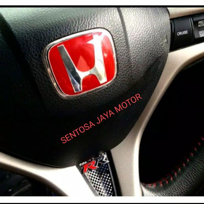 EMBLEM LOGO STIR MOBIL HONDA JS RACING