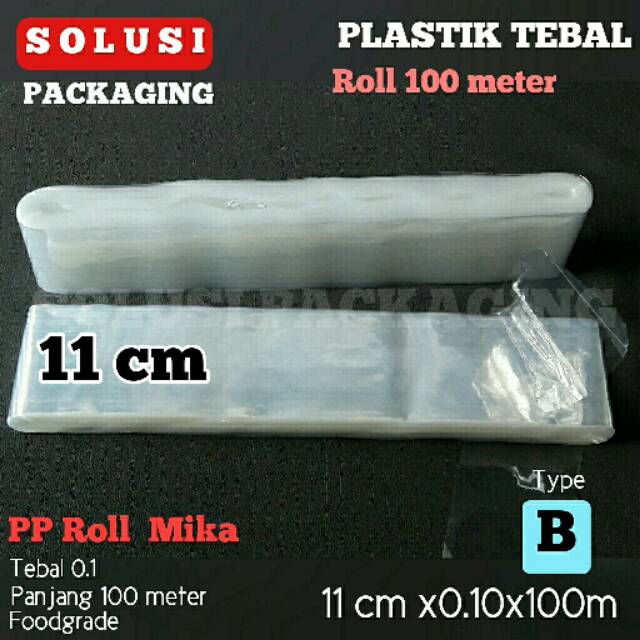 PLASTIK TEBAL ROLL 100 M SIZE 11CM/PLASTIK ROLL/PLASTIK KILOAN