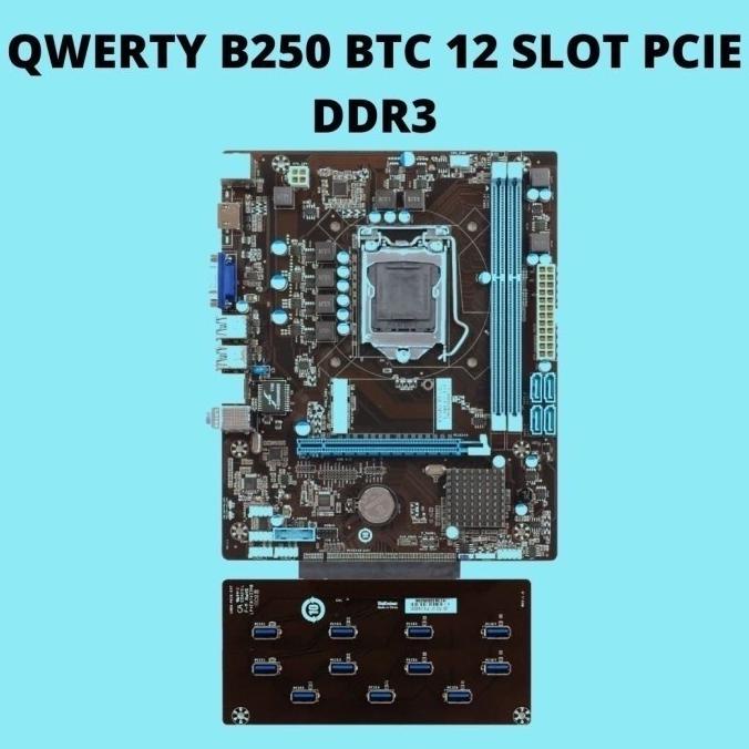 Motherboard Qwerty B250 Mining 12 Slot