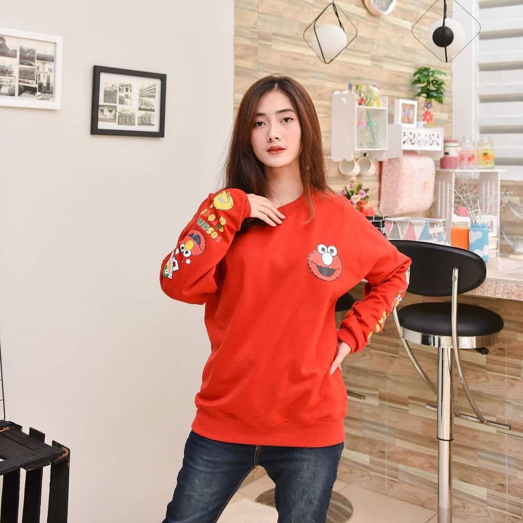 Nara Grosir - Elmo and Friends l Sweater Terbaru Wanita