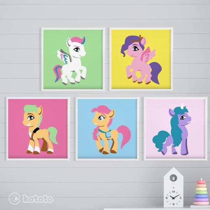 

PAINT BY NUMBERS MY LITTLE PONY NEW GENERATION UNICORN PAKET MELUKIS