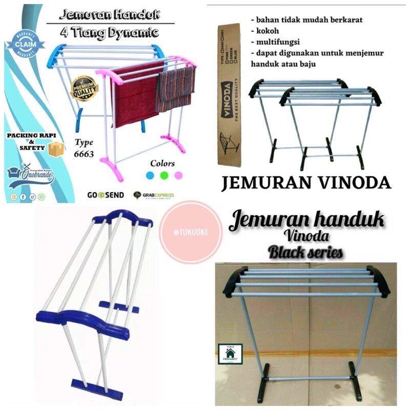 RAK JEMURAN HANDUK SERBAGUNA / TOWEL RACK