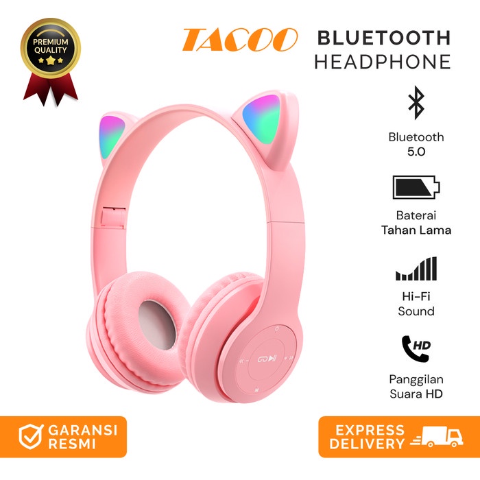 TACOO Cat Ear Wireless Bluetooth Heaphone/Headset All Color