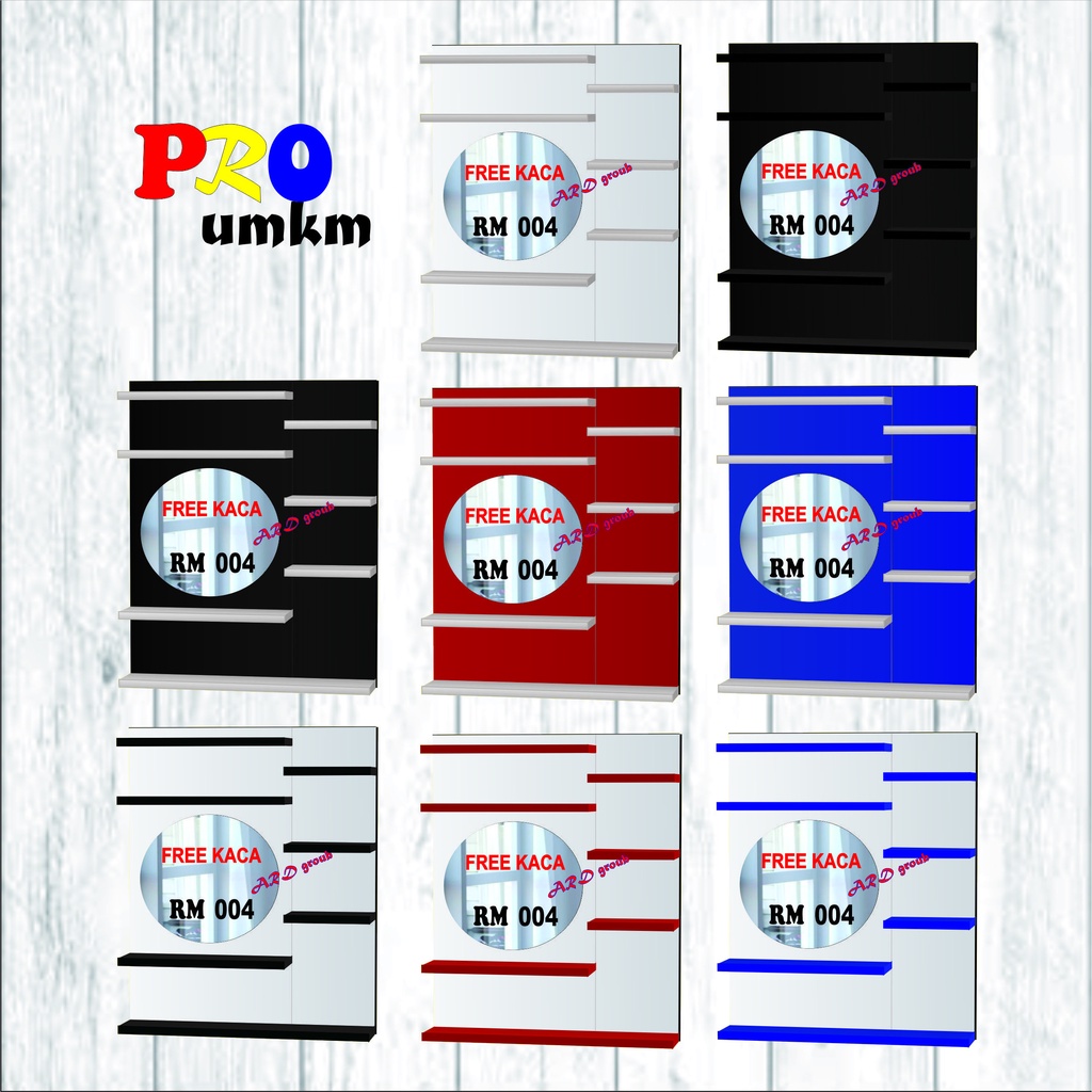 (RM 004) Rak make up gantung minimalis/meja rias tempel/rak rias dinding