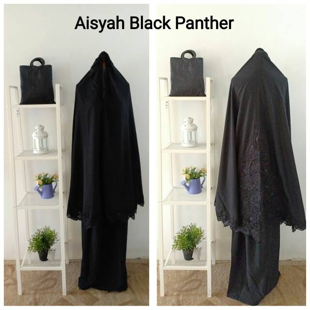 MUKENA BORDIR MEWAH - MUKENA AISYAH HITAM