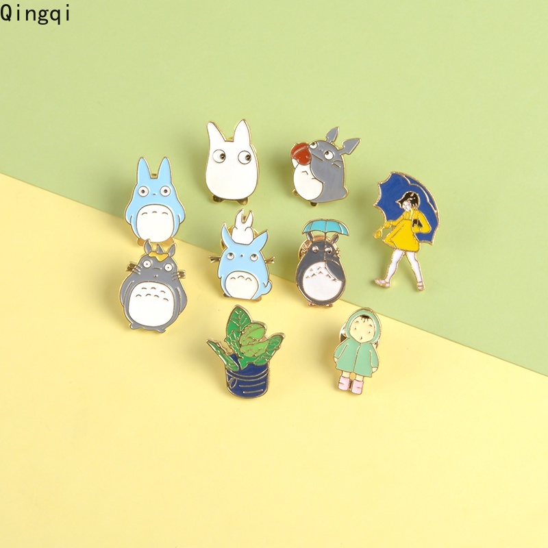 Bros Pin Enamel Desain Kartun Anime Jepang My Totoro Untuk Dekorasi