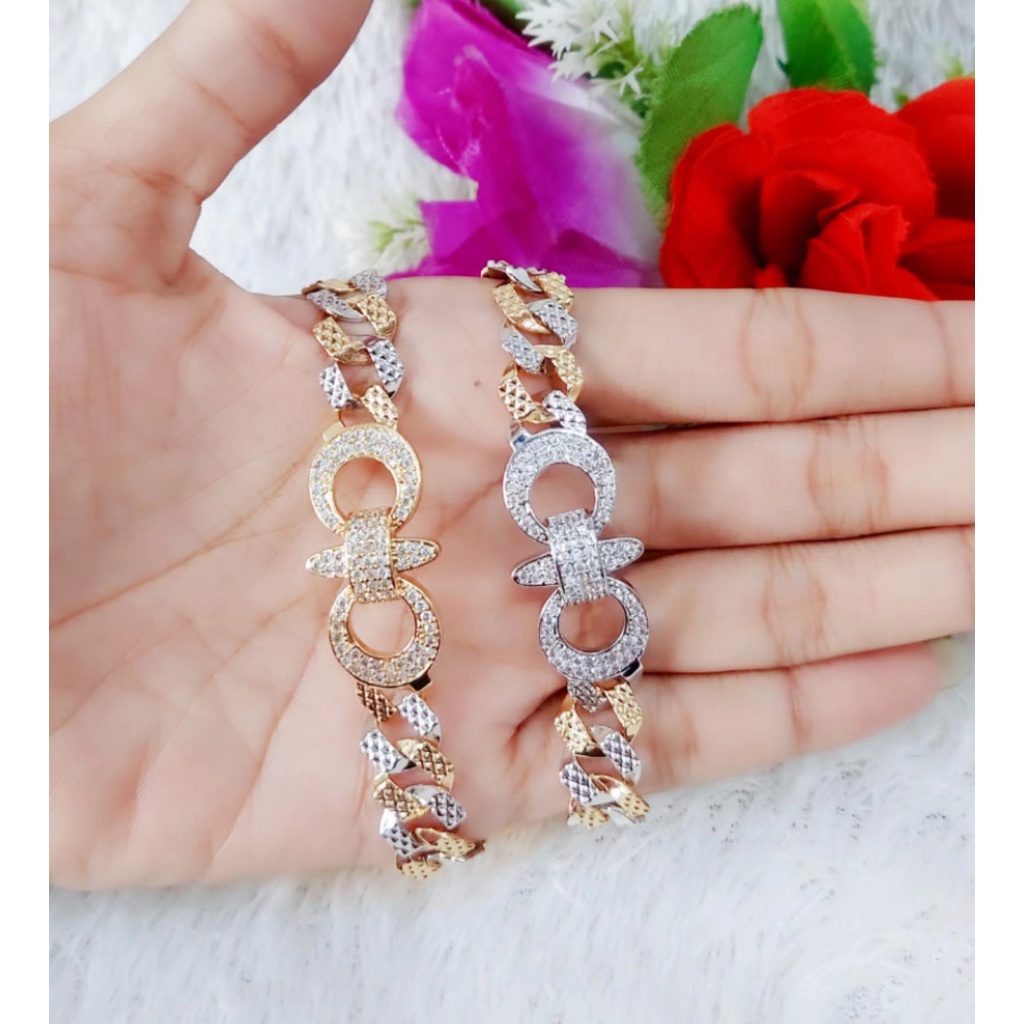 Gelang Xuping Permata Rantai Kombinasi Perhiasan Fashion F81,82